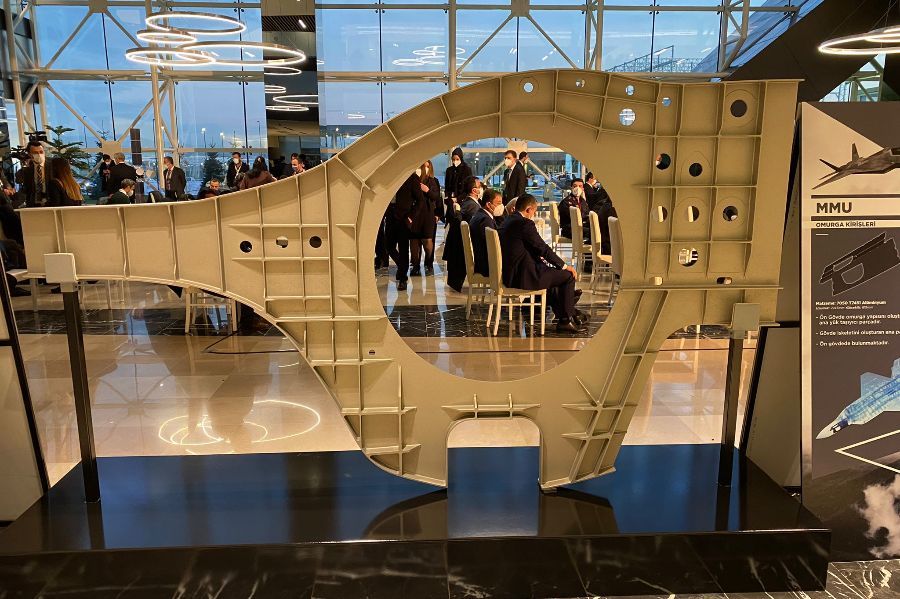 TUSAŞ Exhibited the First Produced Pieces of TF-X
