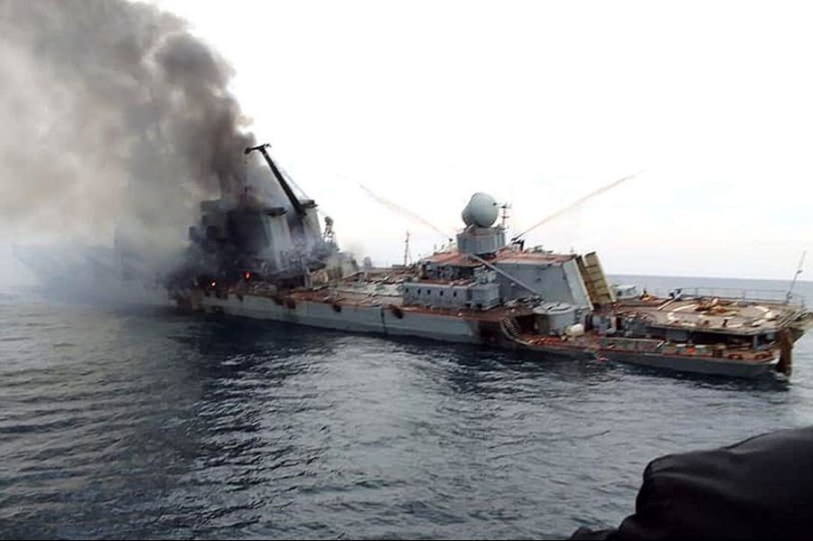 What did sink Moskva besides Neptune?