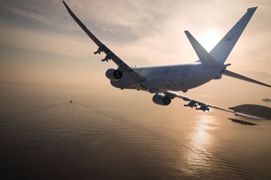 P-8 Poseidon or TB2 over Moskva's hit