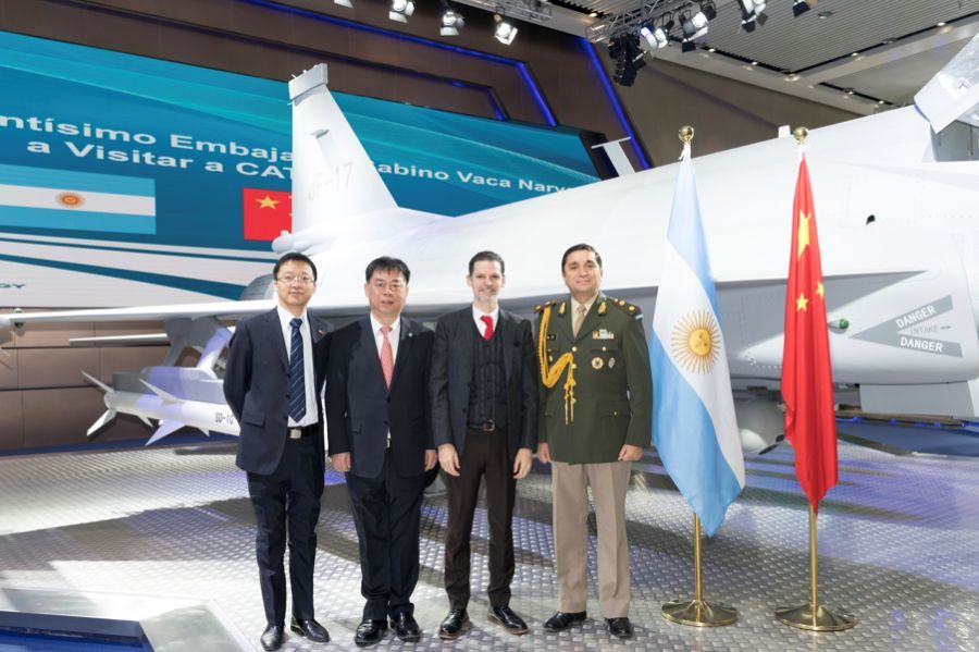 The team from Argentina evaluated JF-17 in Chengdu