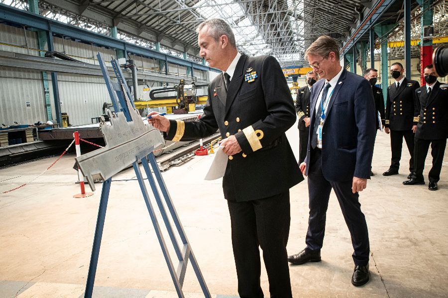 Naval Group Cuts Steel of 2nd FDI Frigate of Hellenic Navy
