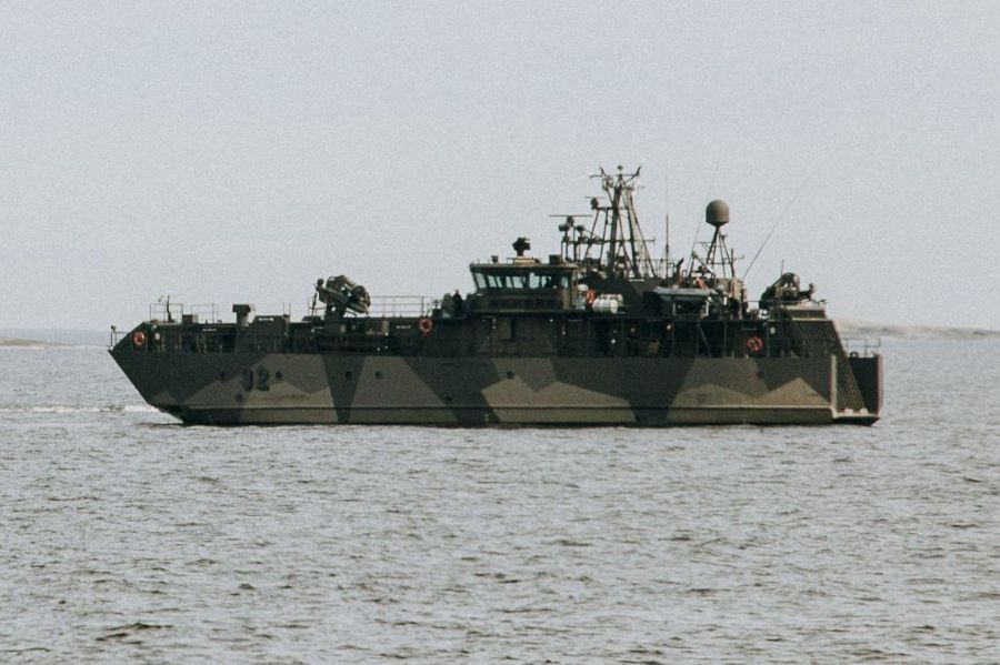 Finnish Minelayer Pyhäranta Ran Aground During Exercise