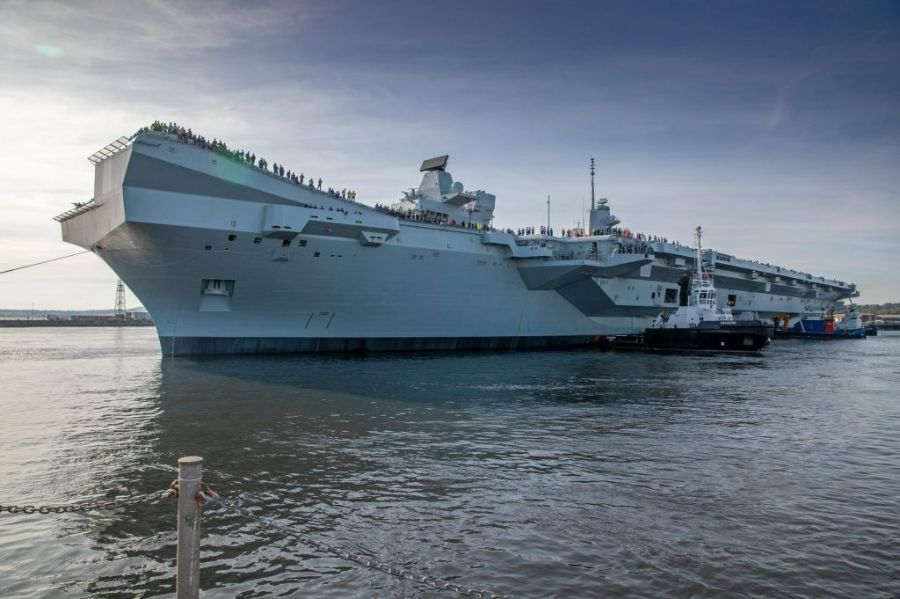 HMS Prince of Wales broke down just after it left Portsmouth