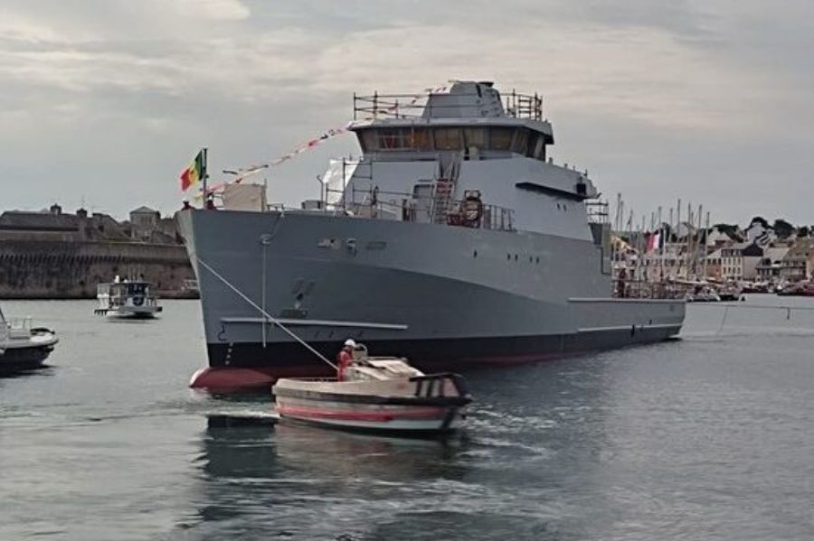 French Piriou launches Second OPV 58S for the Senegalese Navy