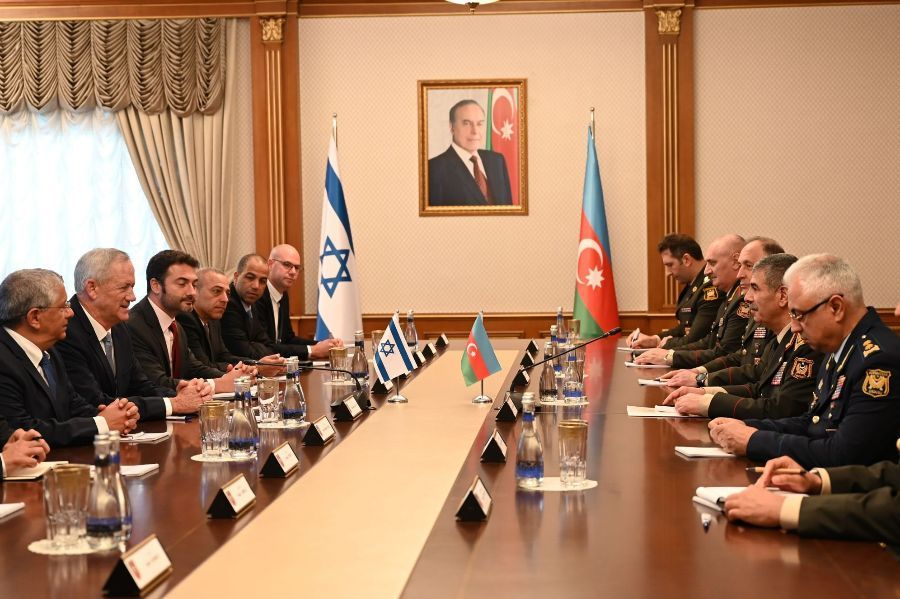 Israel’s MoD Gantz visits Azerbaijan 