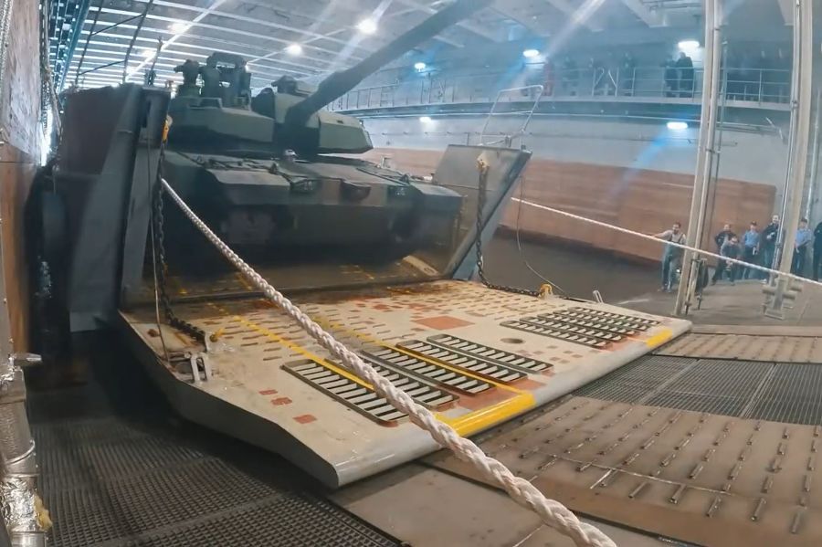 TCG Anadolu  Passed Tank Test with Altay