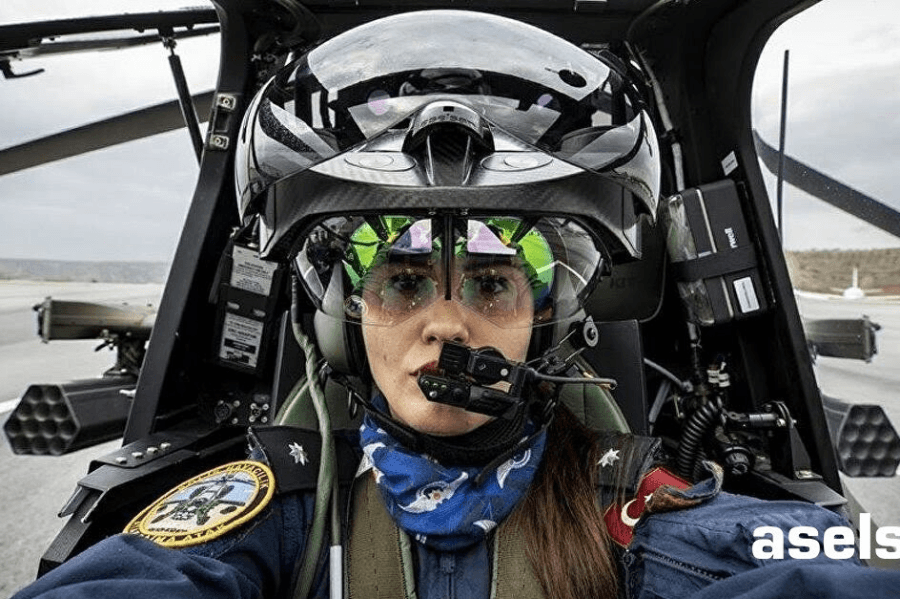 AVCI Helmet Integrated Cueing System on T129 helicopter