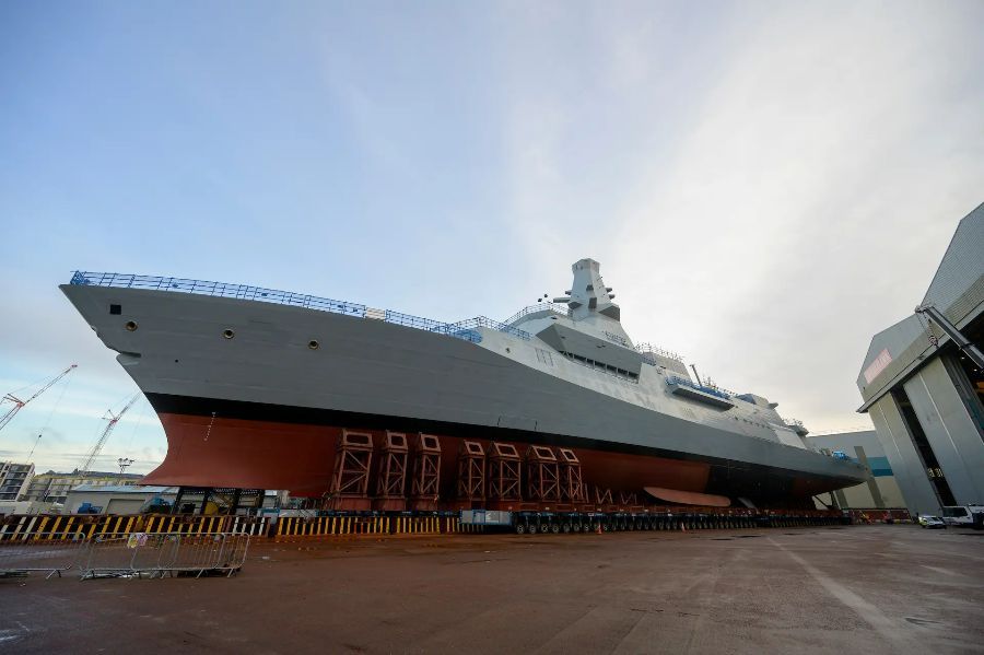 BAE Systems Launches the first Type 26 Frigate HMS Glasgow