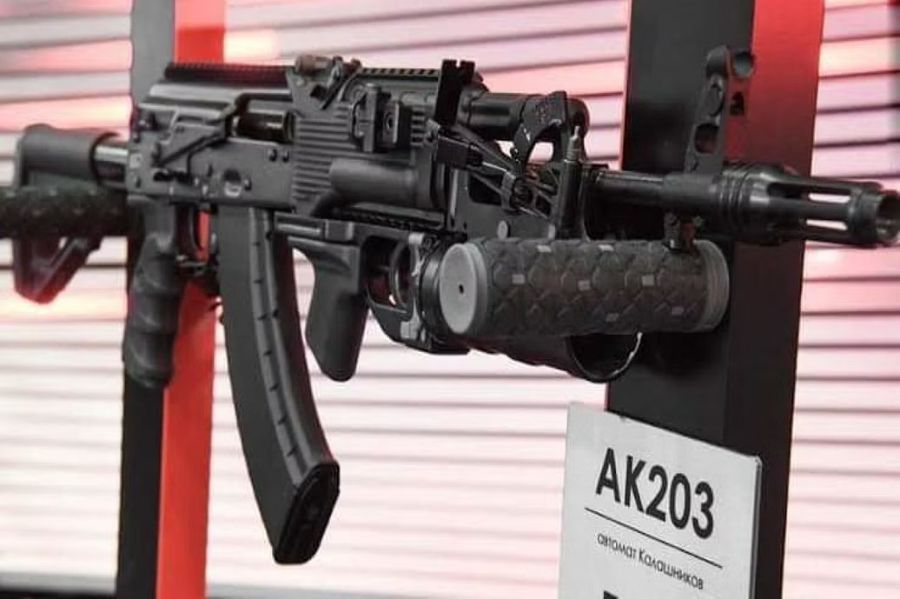 India and Russia co-produce the AK-203 Assault Rifle