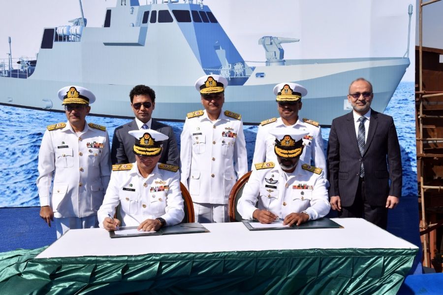 Pakistan Lays Keel of Indigenously Designed Gun Boat