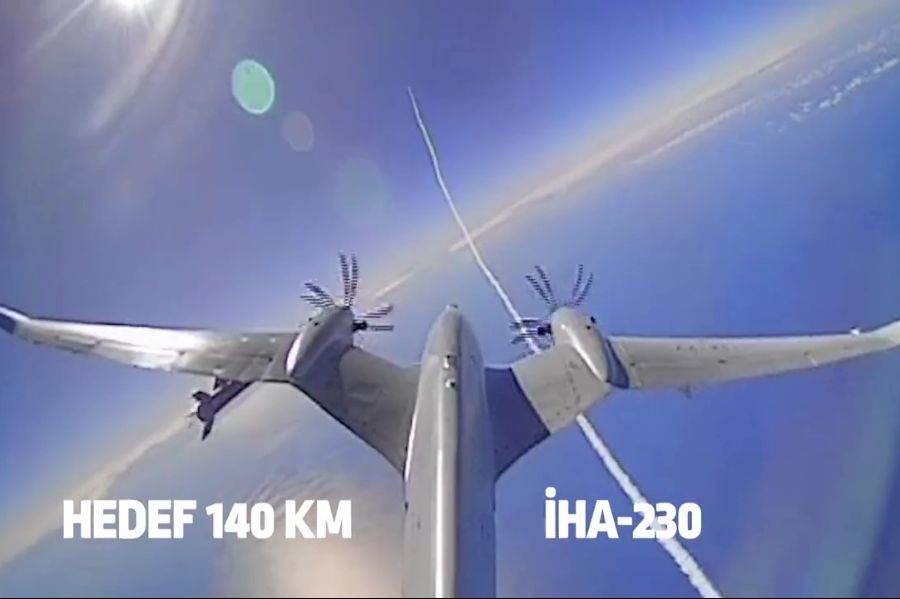 Baykar's AKINCI UCAV Test Fires Roketsan’s UAV-230