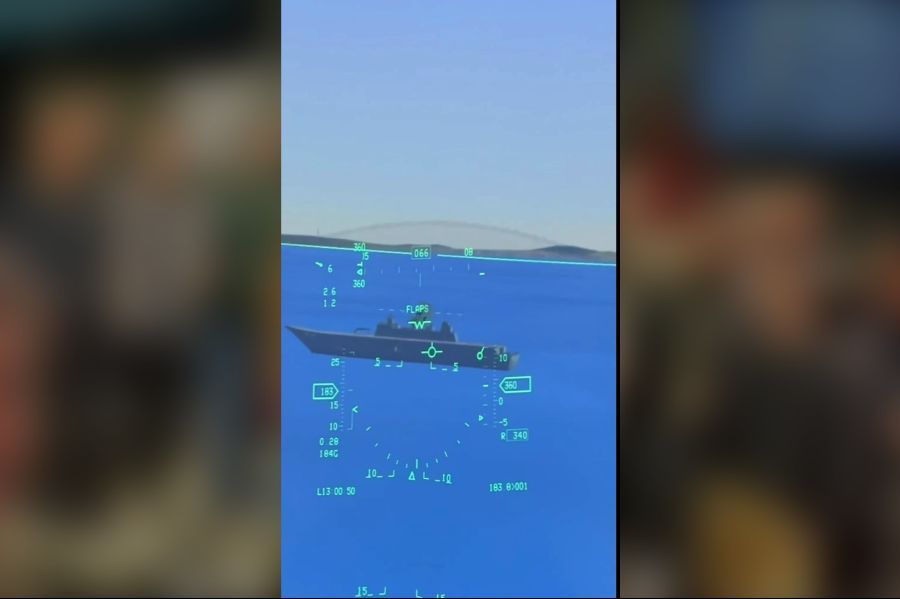 Özpala Performed Virtual Touch&Go on TCG Anadolu with Hürkuş