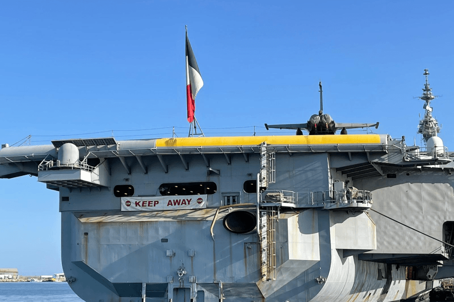 Charles de Gaulle Aircraft Carrier Docks in Greek Cyprus