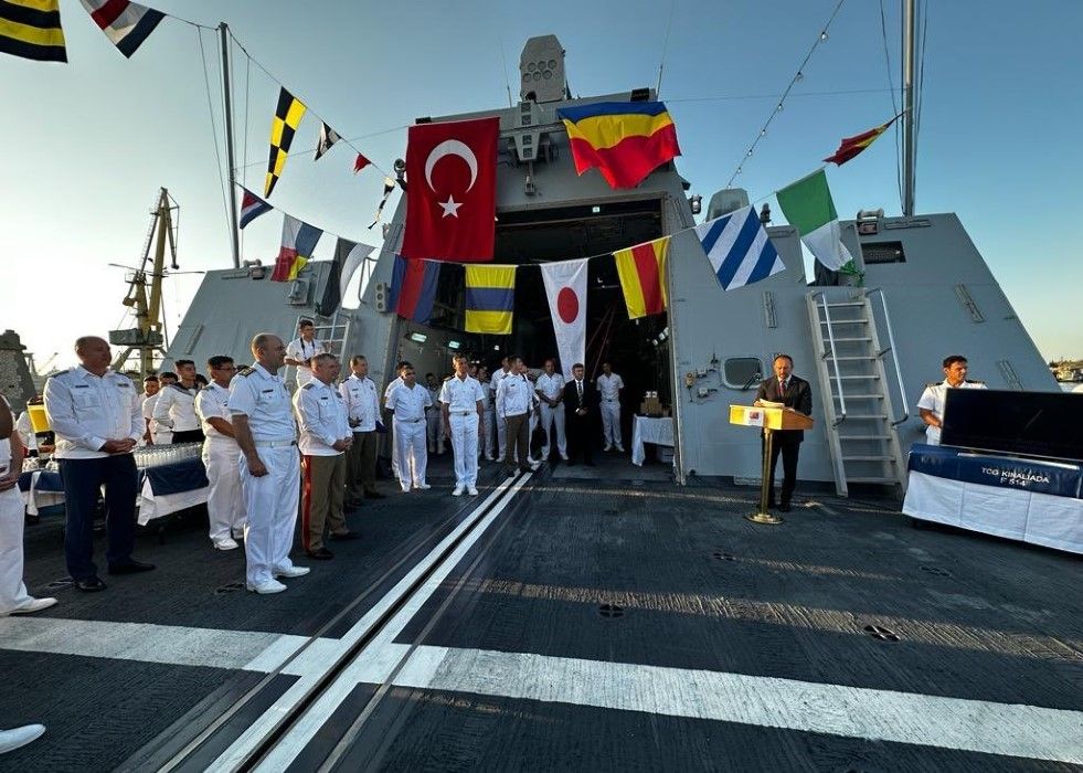 Turkish Corvette TCG Kınalıada Visits Romania