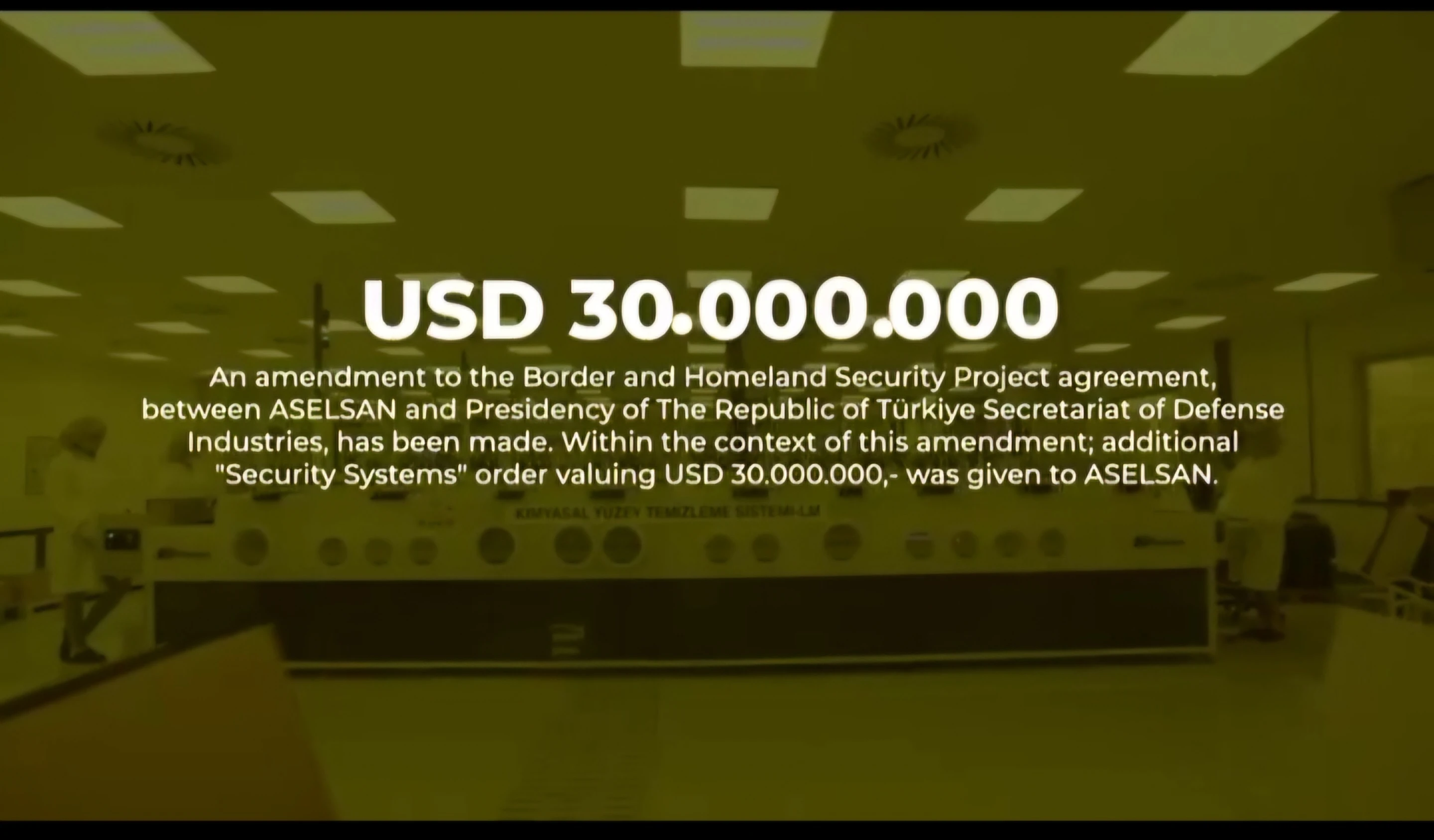 ASELSAN Signs a New Contract for Border Protection