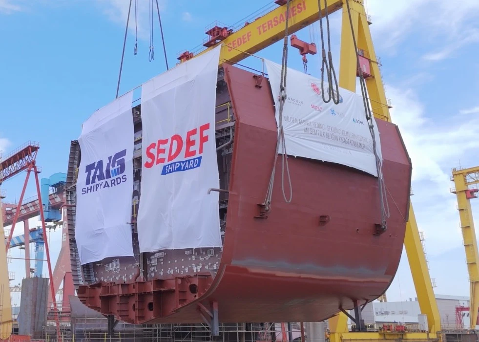 TAIS Lays the First Block of İzmit Frigate