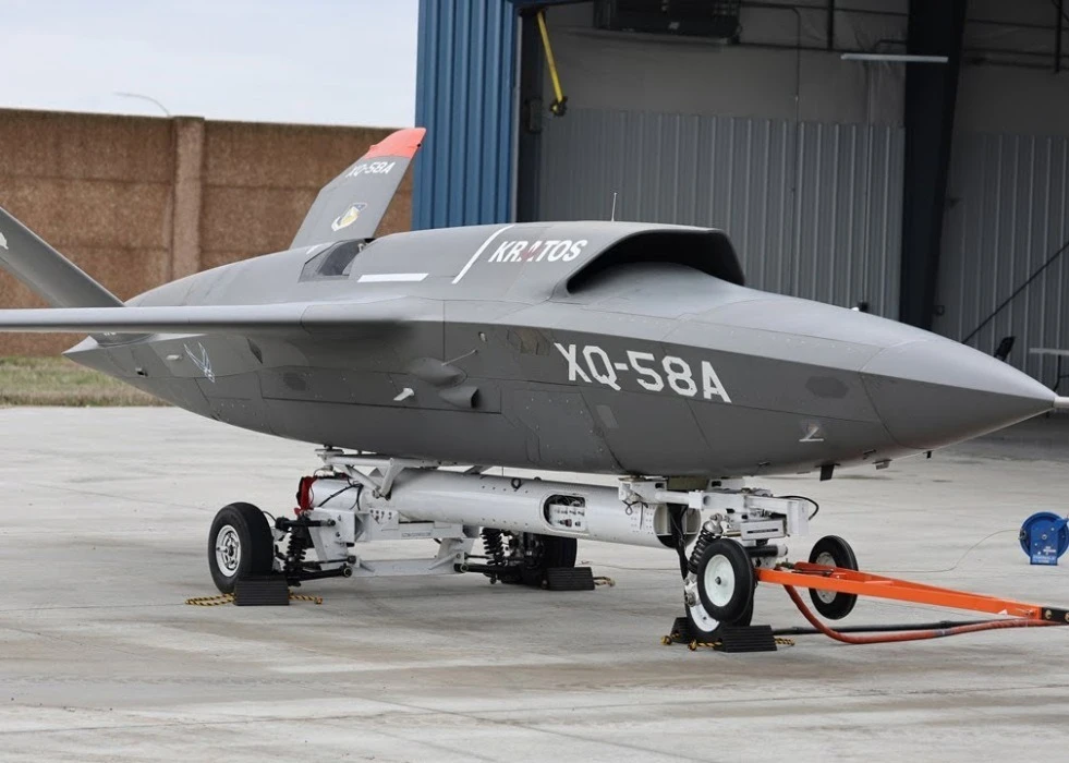 XQ-58A Valkyrie UCAV Takes Off with Trolley