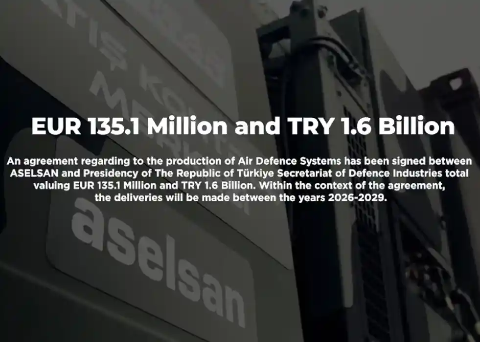 ASELSAN Signs € 135.1 Million and TRY 1.6 Billion Contract