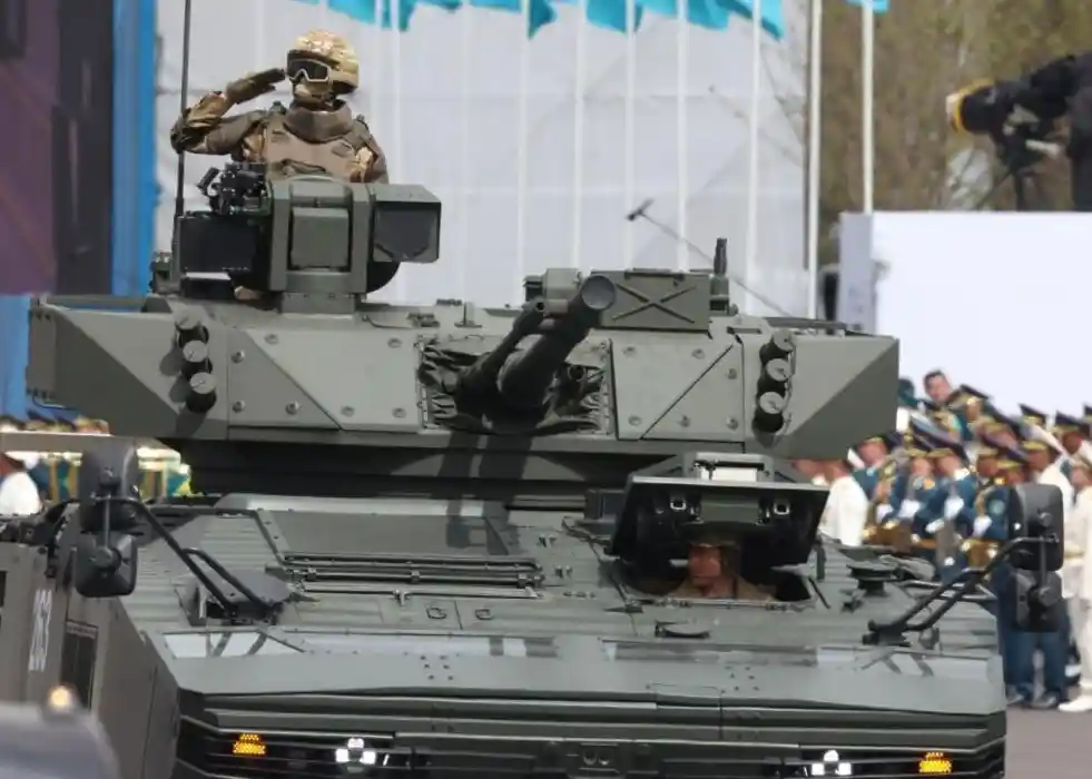 Kazakhstan Unveils Arma 8x8 Vehicles with New Weaponry