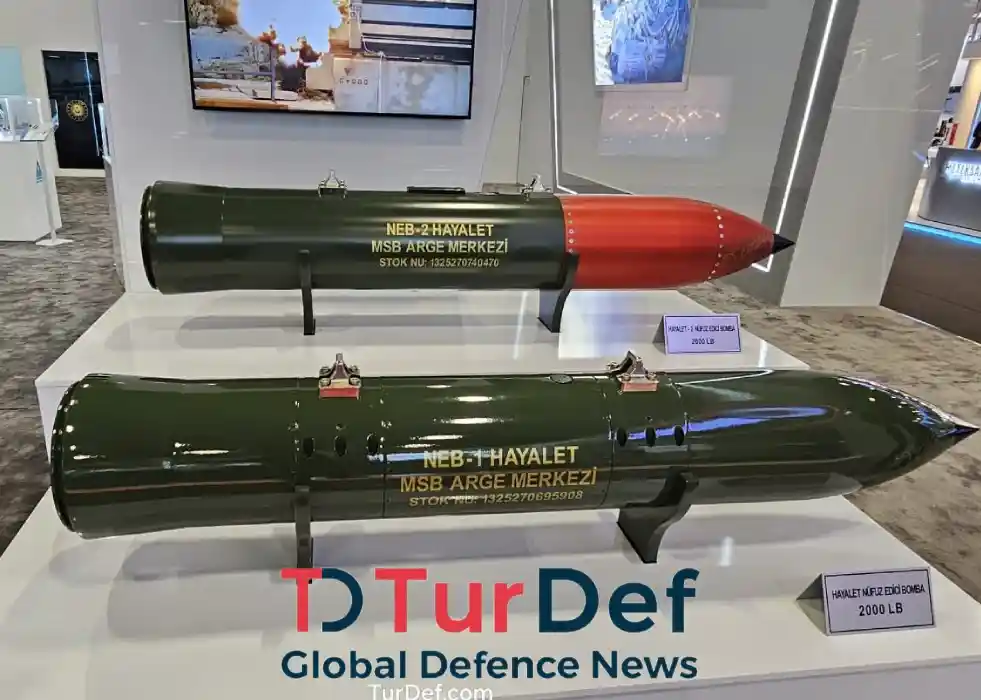 Turkish MoD R&D Shows HAYALET 2000 lb Bunker Buster Bombs