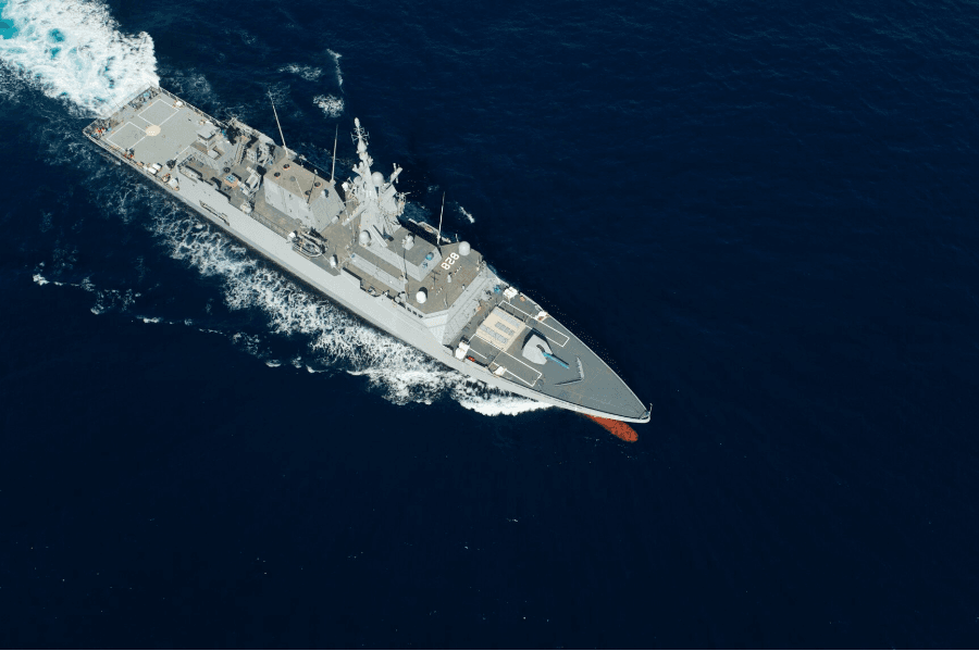 Navantia’s Avante Corvette of the Saudi Navy at Sea Trials