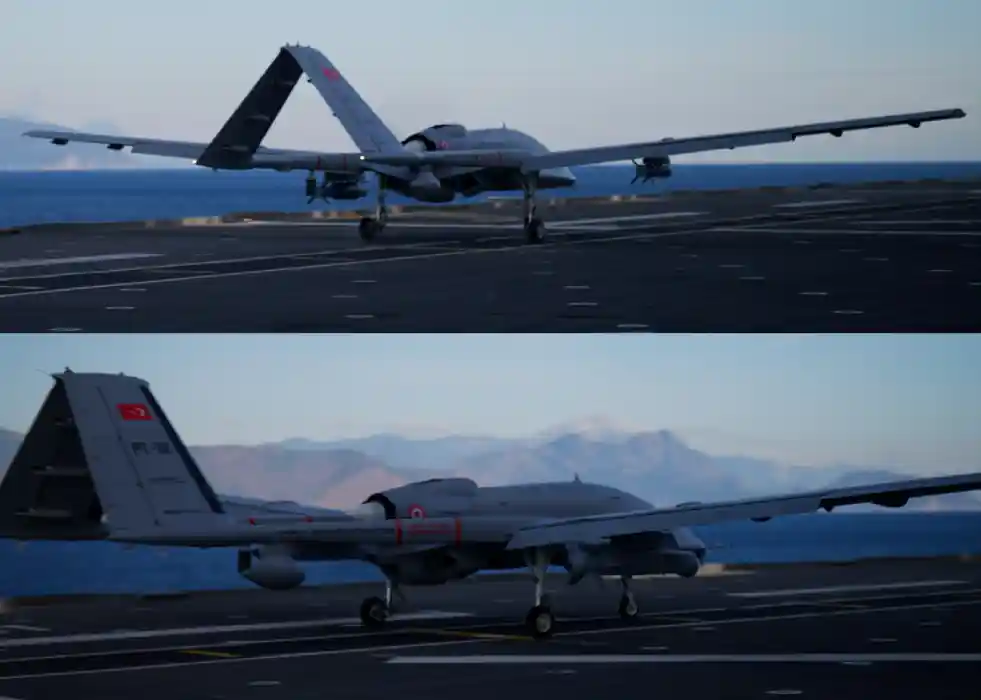 Bayraktar TB3 UCAVs Show Kill Chain with Munitions and USV