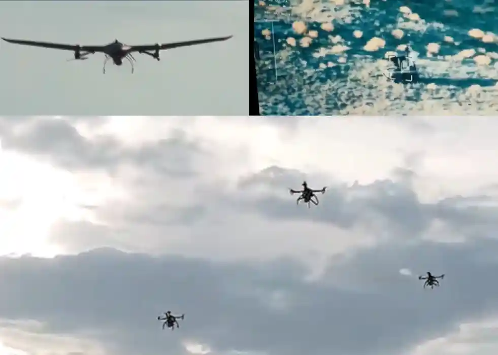 HAVELSAN Tests Swarm Teaming with POYRAZ Quadcopter UAVs