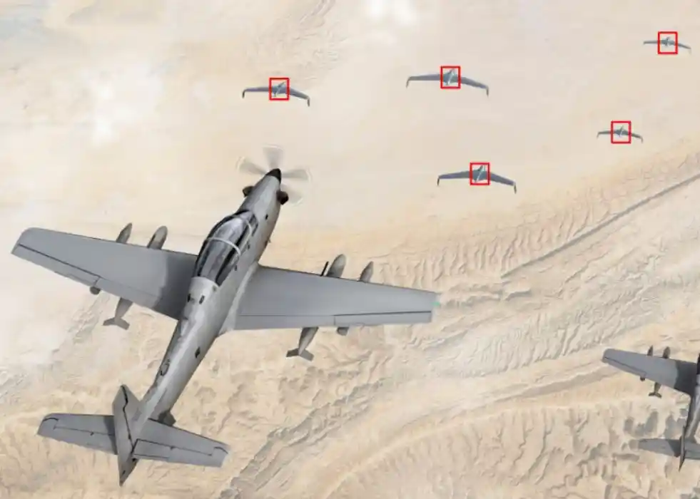 A-29 Super Tucano Gets Gunslinger Suite for C-UAS Use