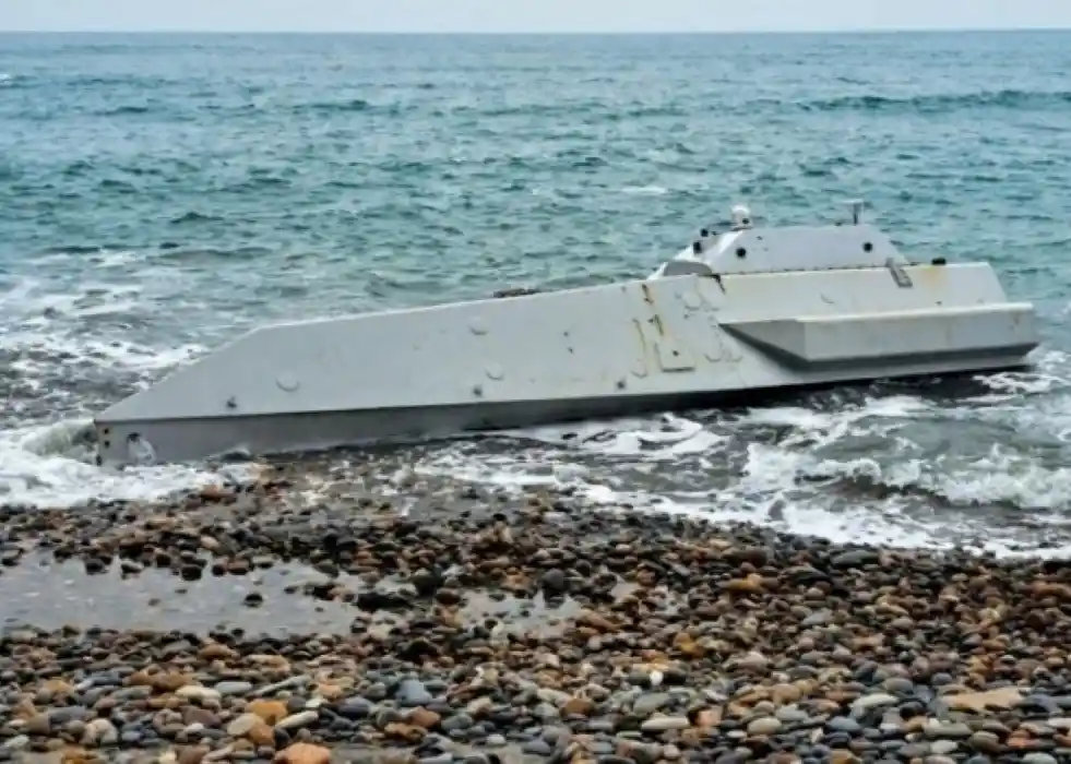 Aegir-W USV washes ashore on Türkiye’s Black Sea coast