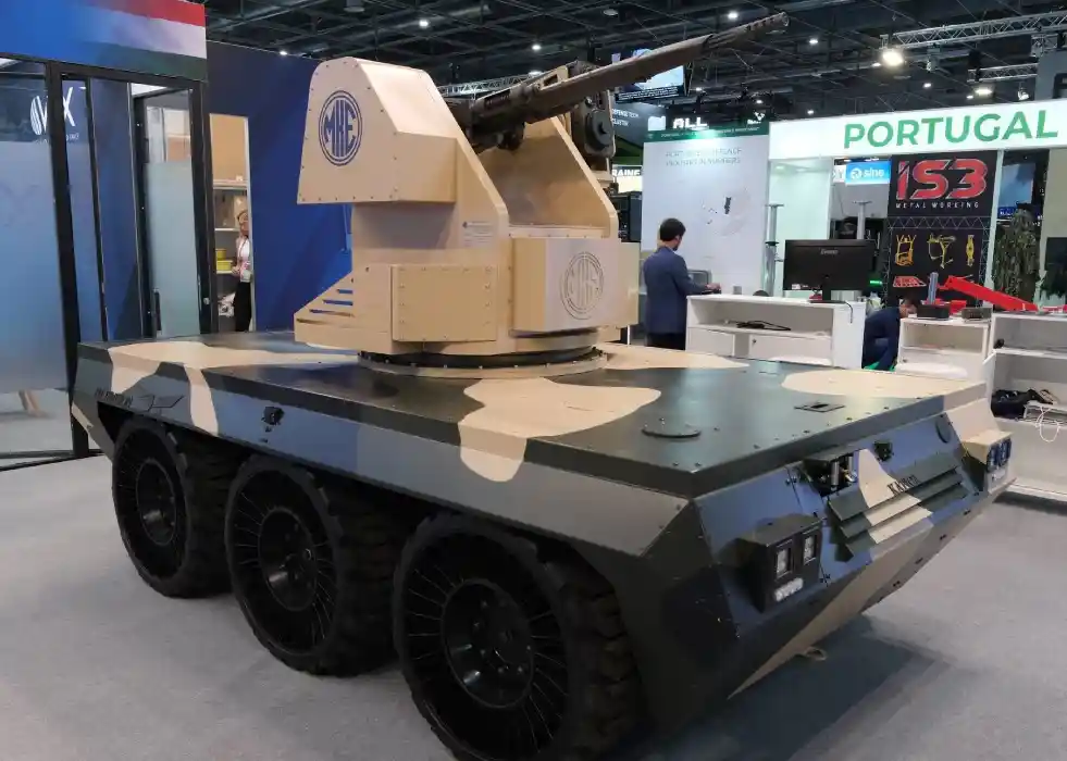 HT Division Displays MKE’s TOLGA 20 mm on Katica UGV
