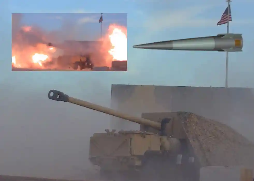 BAE Systems Test Fires MDAC 155 mm Multirole Artillery