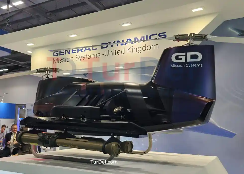 General Dynamics Displays ENVOY Tandem Rotor UAV with LMM