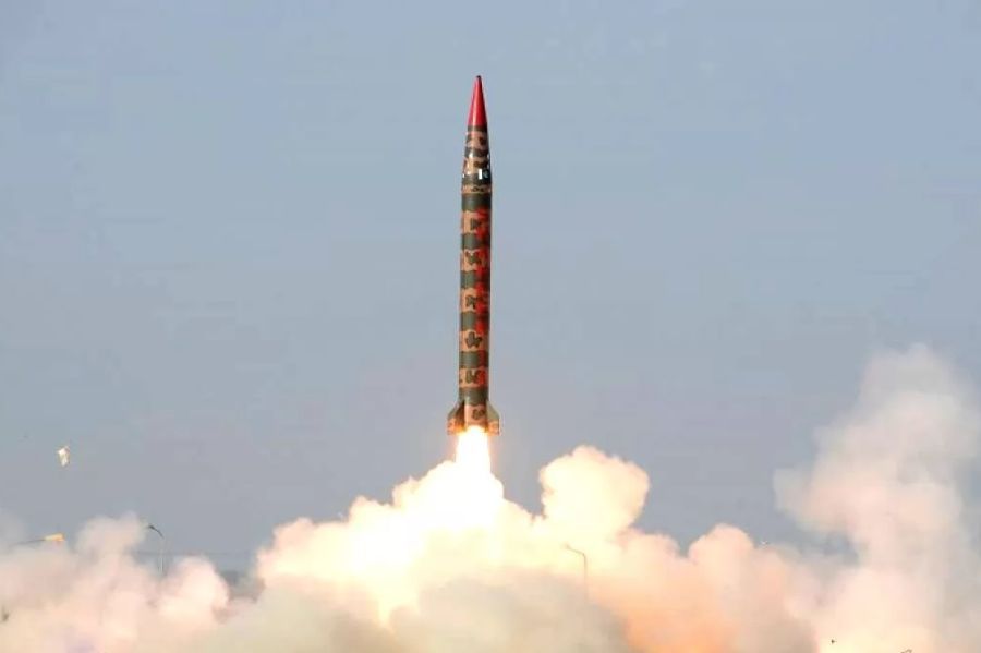 Pakistan tests the Shaheen 1-A Surface-to-Surface Missile