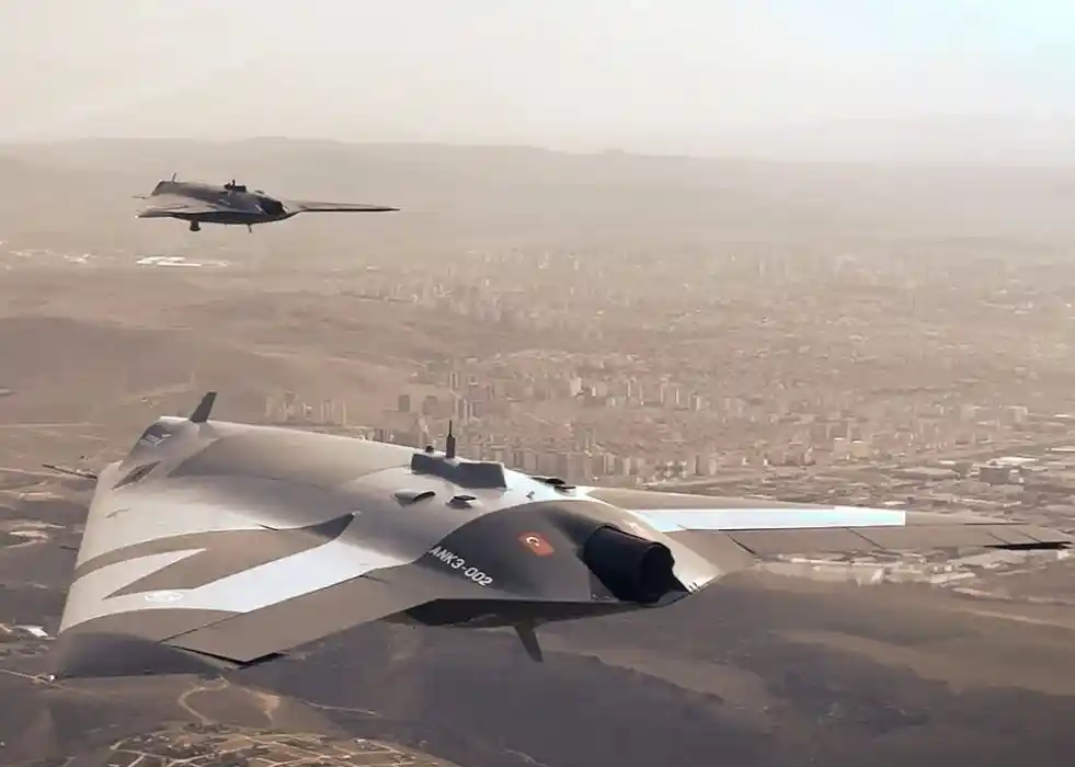 TUSAŞ's ANKA III UCAV Prototype I and II Fly in Formation