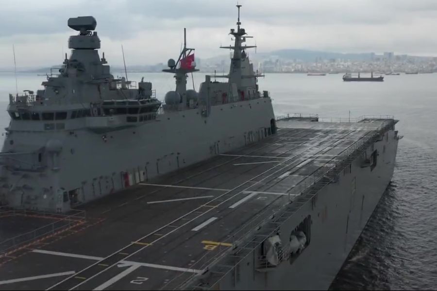 TCG Anadolu Conducted Sea Trials