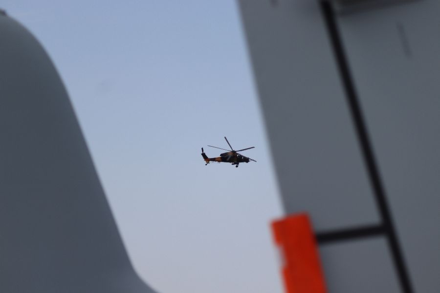 TUSAŞ's T129 Performed airdisplay at FIA