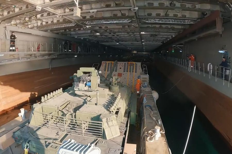 TCG Anadolu  Passed Tank Test with Altay