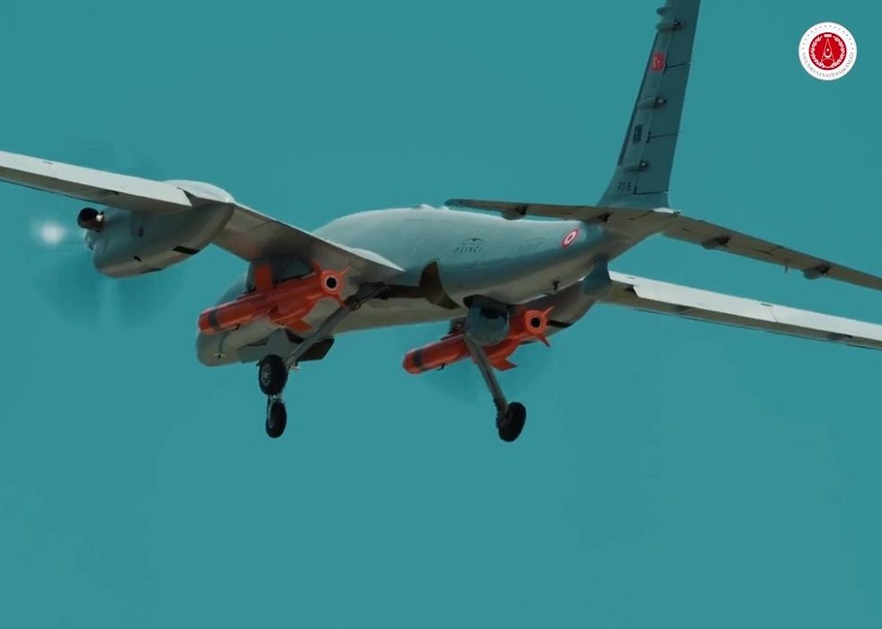 AKINCI UCAV Test Fires Cruise Missile Çakır