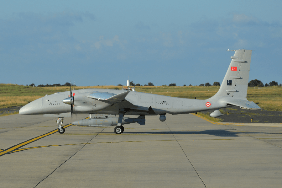 Akıncı took off With 3000 lb payload